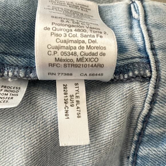 J. Crew Straight Leg Crop Jean - Light Wash Denim - 31 - Picture 5 of 9